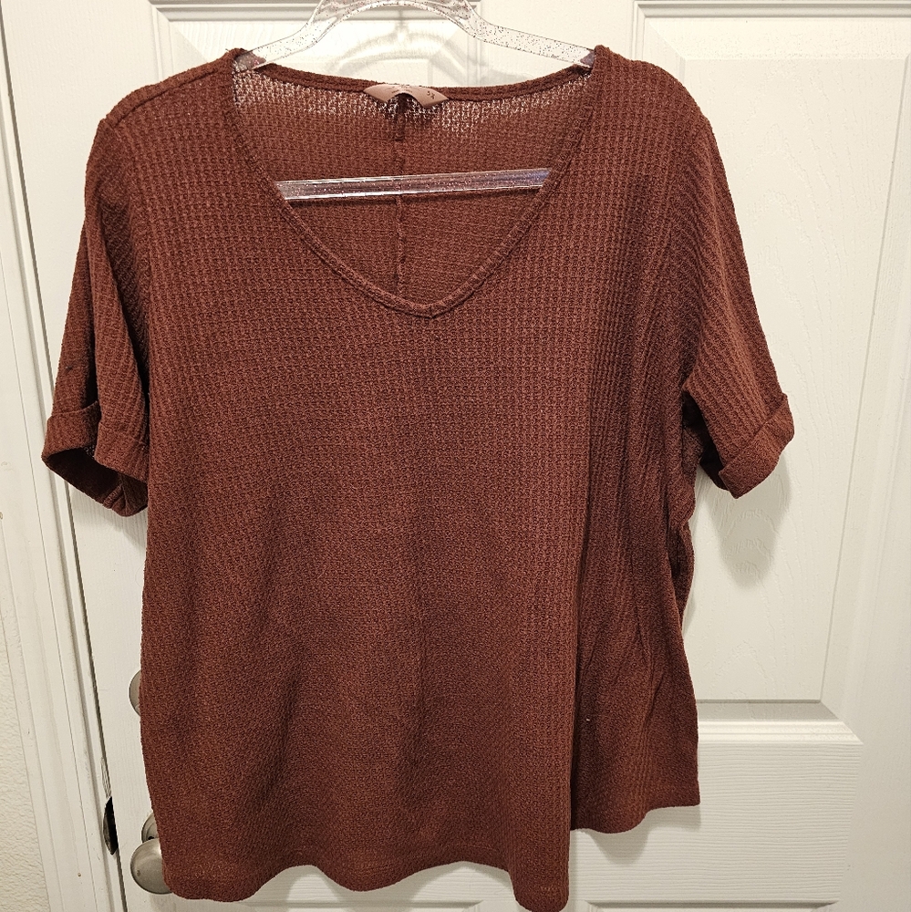 Rusty short sleeve sweater